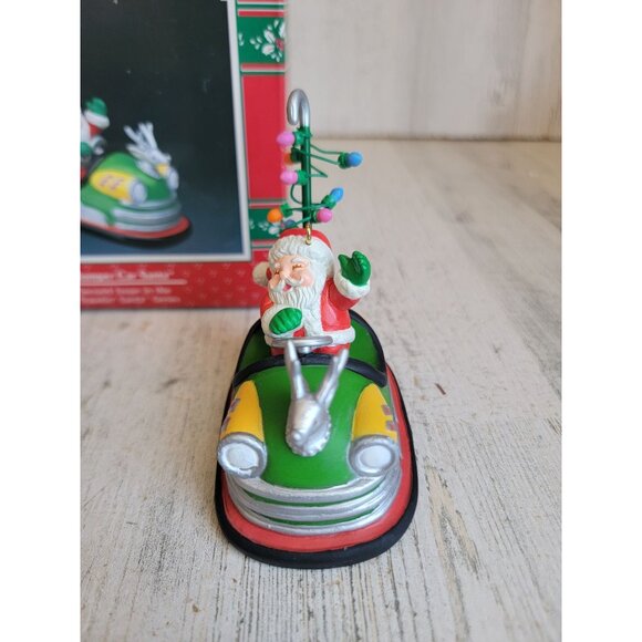 Enesco bumper car Santa traveling series vintage ornament Xmas - Picture 3 of 8